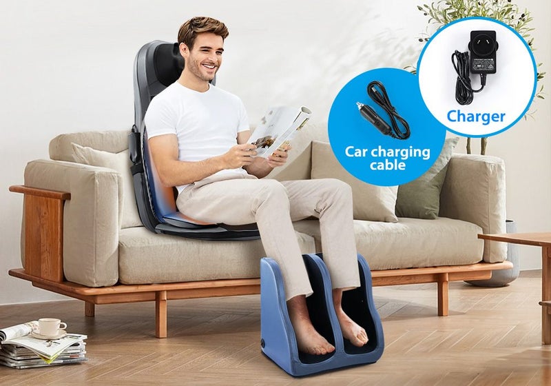 Shiatsu Back Neck Massage Chair Cushion Seat Foot Massager Carousel 2