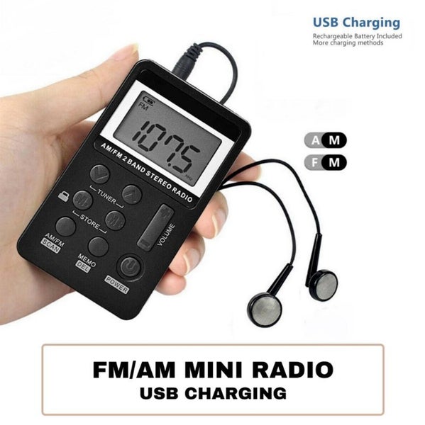Pocket Walkman Radio AM/FM Carousel 9