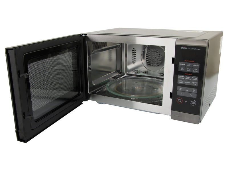 34L Toshiba Microwave Oven with Air Fry Function 2.1kW - Black / Stainless Steel Carousel 2