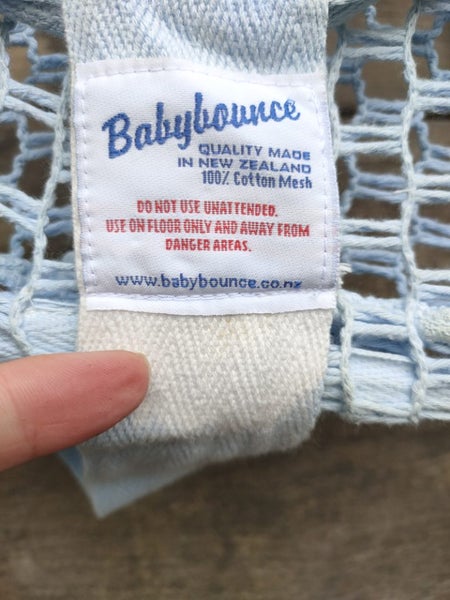 Babybounce blue NZ made Bouncinette Carousel 2