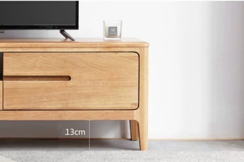 Seattle Solid Oak Entertainment Unit 2m Carousel 6