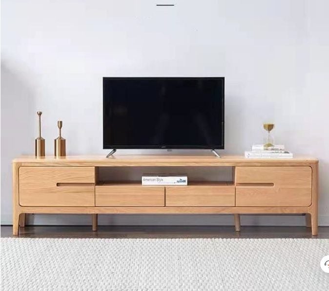 Seattle Solid Oak Entertainment Unit 1.5m Carousel 1