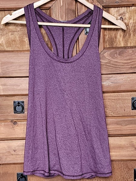 Lululemon Tie It Up Singlet in Heathered Plum. NZ 10 Carousel 1