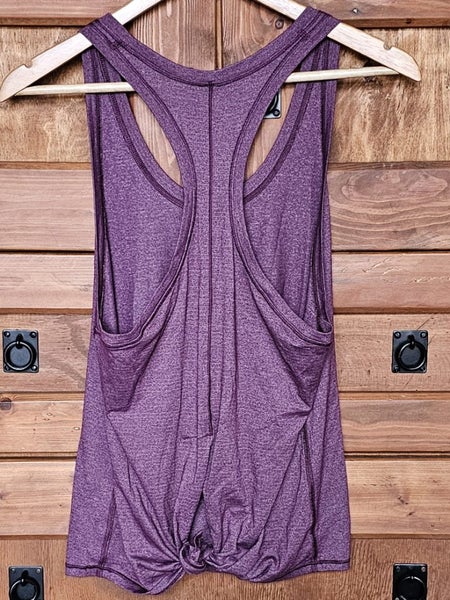 Lululemon Tie It Up Singlet in Heathered Plum. NZ 10 Carousel 2