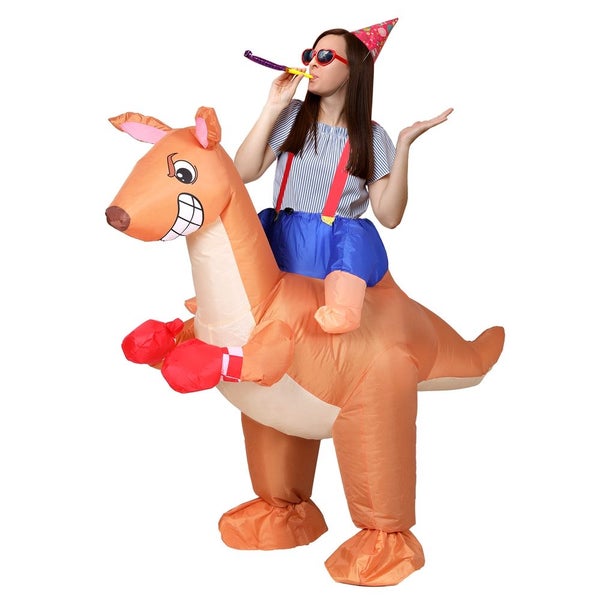 Inflatable Kangaroo Costume Suit Blow Up Party Fancy Dress Halloween Cosplay Carousel 1