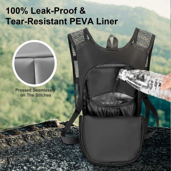 Hydration Backpack Lightweight Water Backpack with 2L Water Bladder Bag Running Carousel 16