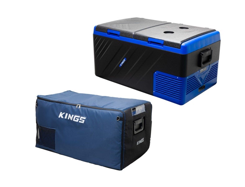 Kings Escape 90 Dual Zone Camping Fridge /Freezer 2year warranty 12 /24 V+ Cover Carousel 1