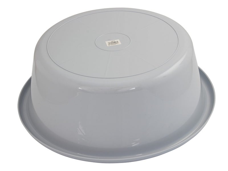 59cm Round Large Plastic Basin - Grey Carousel 2