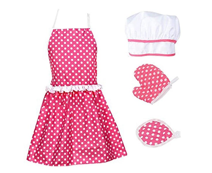 Mini Cooking Play Set with Apron for Kids Kitchen Pretend Toys Carousel 2