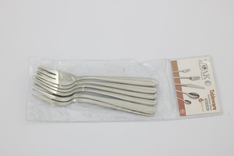 Cutlery Dessert Forks - Pack of 6 Stainless Steel Forks 15cm Carousel 2