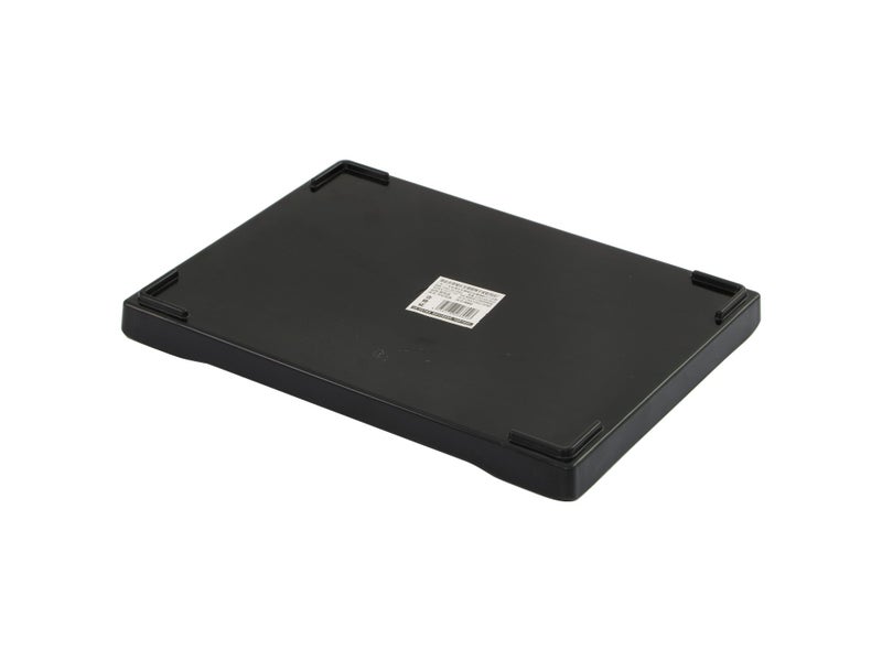 24.5cm Rectangular Drinks Tray with Raised Edge - Black Carousel 2