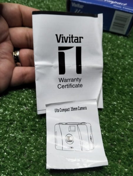 Vintage Vivitar Ultra Compact 35mm Film Camera new in its original box. Carousel 7