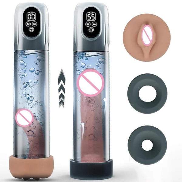 LCD Electric Penis Pump | Vacuum Enlargement Trainer | ED Erection Aid Carousel 1
