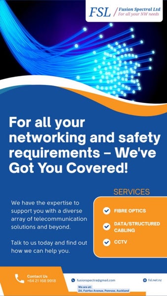 Optical fiber, Data cabling and CCTV installation, service and maintenance Carousel 1