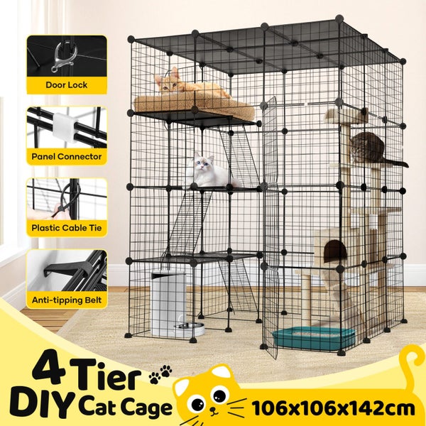 Pet Scene DIY Cat Enclosure Cage Pet House Carousel 1
