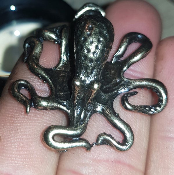 Small Pure copper Handmade octopus Sculpture
