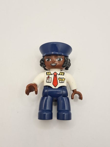 DUPLO LEGO - Figure DUPLO LEGO - Figure FEMALE LADY PILOT Aeroplane Carousel 1