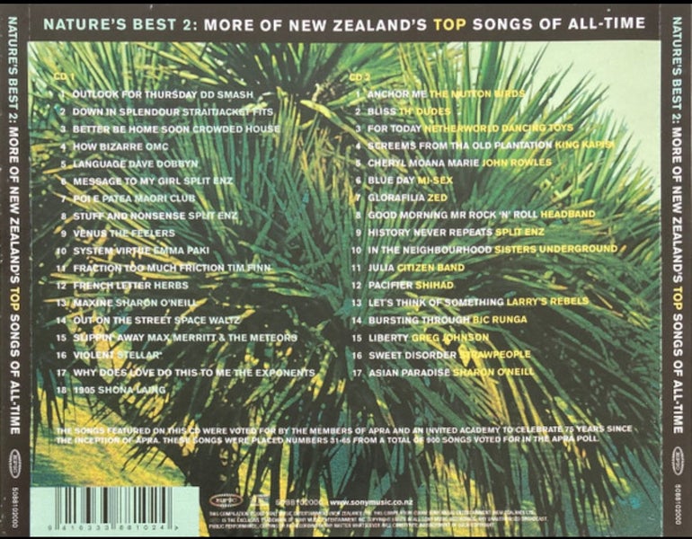 Natures Best 2 - More Of New Zealand’s Top Songs Of All Time 2CD Carousel 2