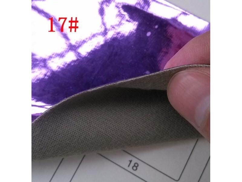 Anti Wrinkle Soft Metal Mirror Surface Synthetic TPU Holographic Leather Carousel 1