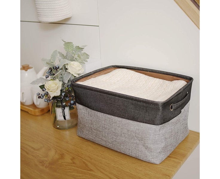 3-Pack Large Foldable Storage Basket Storage Cube Box Organizer With Handles- Carousel 2
