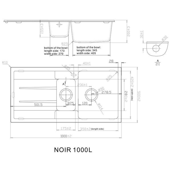 $89 only Display model for sale - High Quality Granite Double Bowl SINK Carousel 2