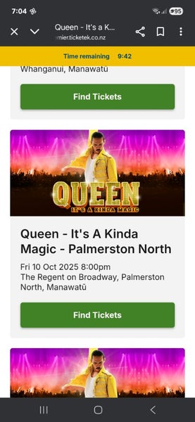 2x Queen - It's A Kinda Magic tickets, Palmerston North Carousel 1