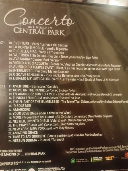 Andrea Bocelli Concerto One Night in Central Park Carousel 2