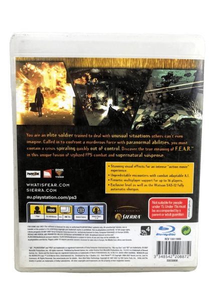 F.E.A.R. First Encounter Assault Recon (FEAR) PS3 *EXCELLENT CONDITION, No Ma... Carousel 4