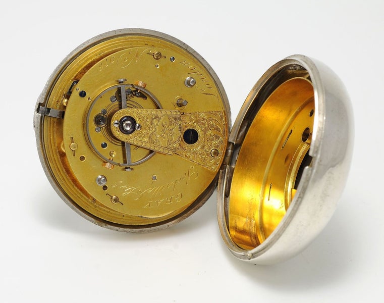 Rare Georgian Silver Earnshaw Spring Detent Chronometer Pocket Watch - 1824 Carousel 2