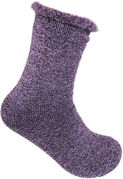 1 Pair Womens THICK THERMAL HEATED SOCKS Warm Winter Comfort Work Sox Ski Ladies Carousel 1