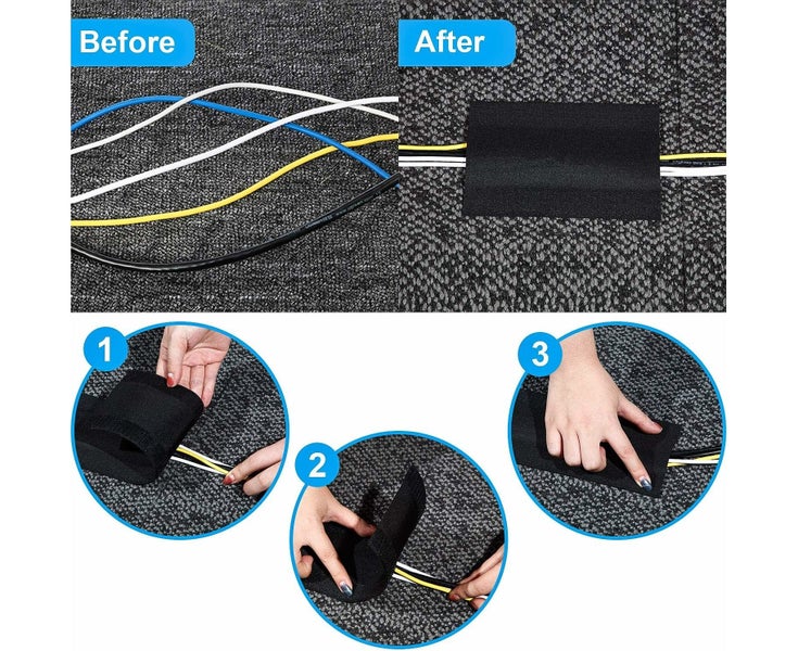 Cable Grip Floor Cable Cover Cords Cable Protector Cable Management Only for Carousel 4