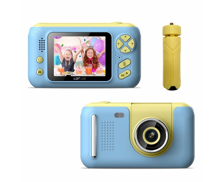 Handheld HD Screen Children's Digital Camera - Blue Carousel 1