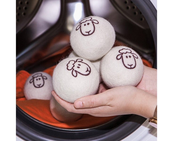 6 Pack Wool Dryer Balls Reusable Laundry Balls for Dryer Fabrics Carousel 2