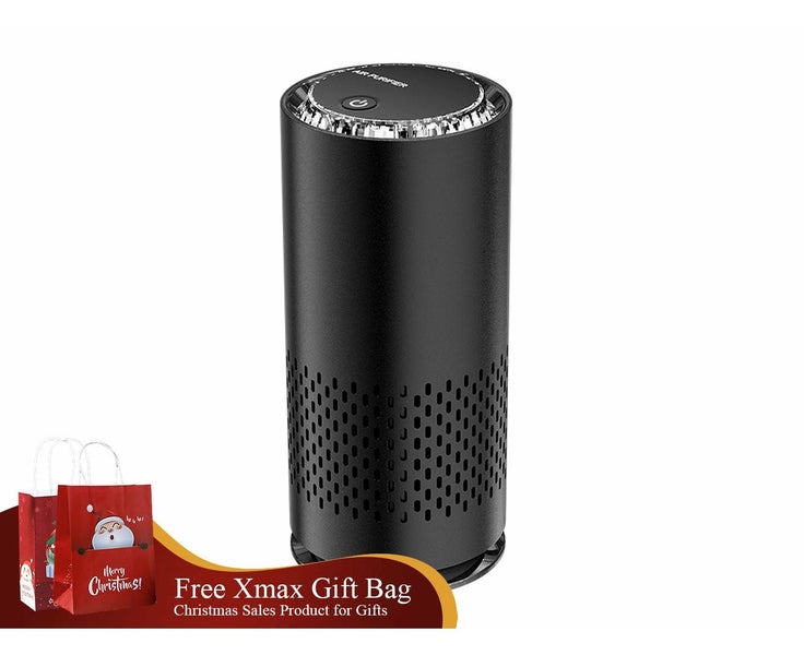 Portable Home Car Air Purifier - black Carousel 2