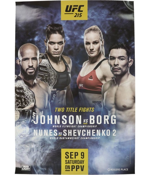 UFC Unisex 215 Sep 9 Saturday Official Poster, NWT Carousel 1