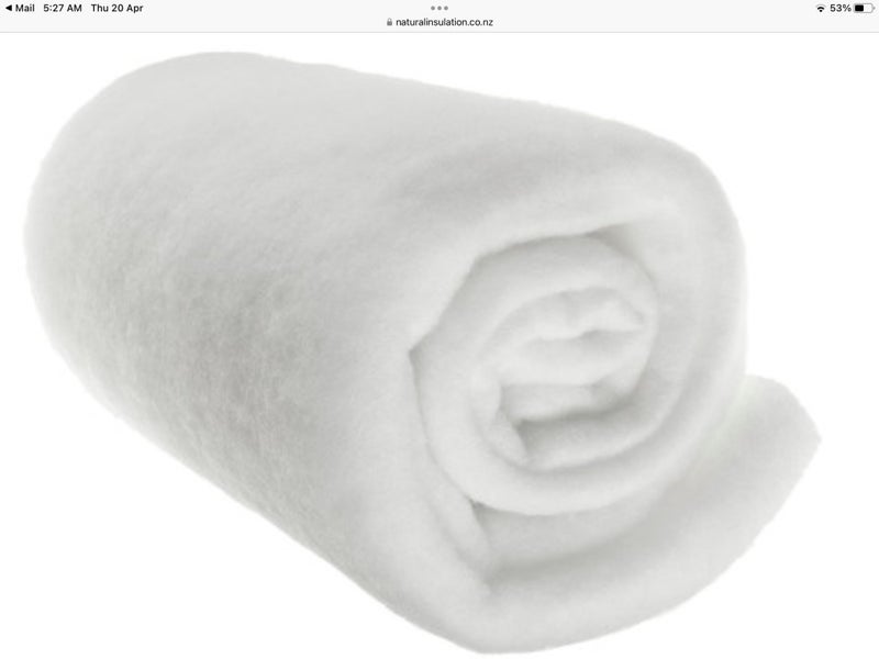 NON TOXIC Ceiling Insulation R3.6 at 870 mm Polyester 6m2 coverage 30 Avail Carousel 2