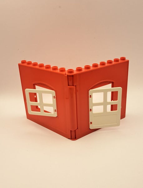 DUPLO LEGO - Hinged Walls with WINDOW and DOOR - for a house Carousel 1