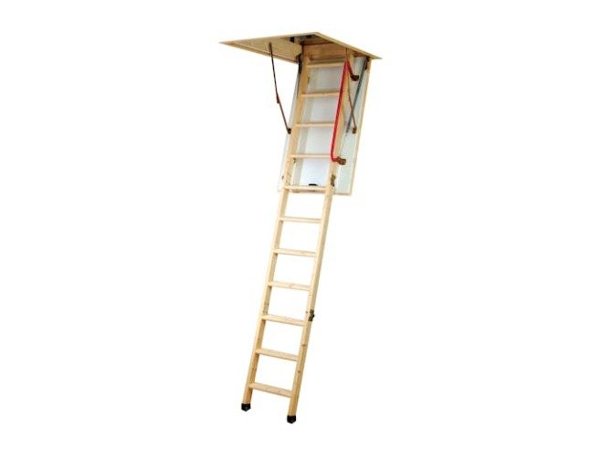 ATTIC LADDER WOODEN 2.4m - 2.7m Carousel 1