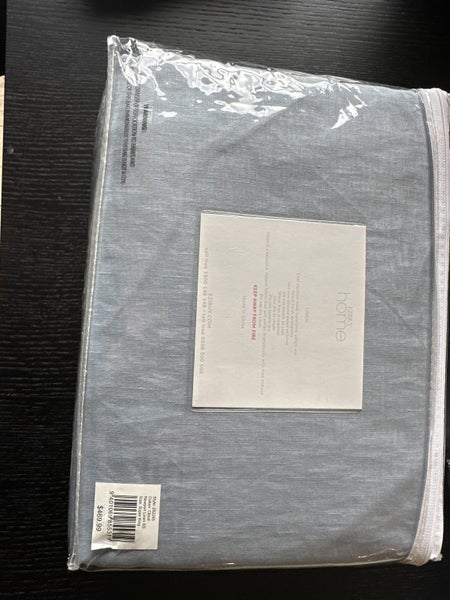 BNWT - Super king linen sheets. Blue. Carousel 3