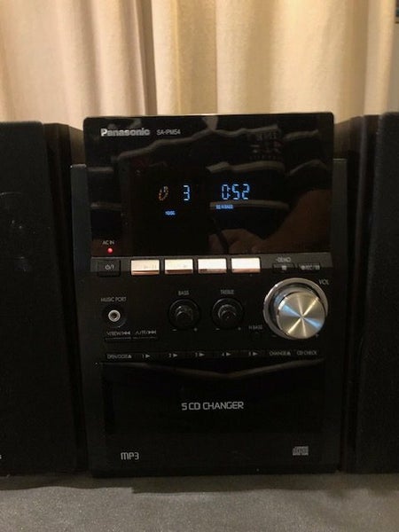 Panasonic SC-PM54 5CD Stereo System, CD/Cassette/Music Port/ AM-FM Tuner Carousel 2