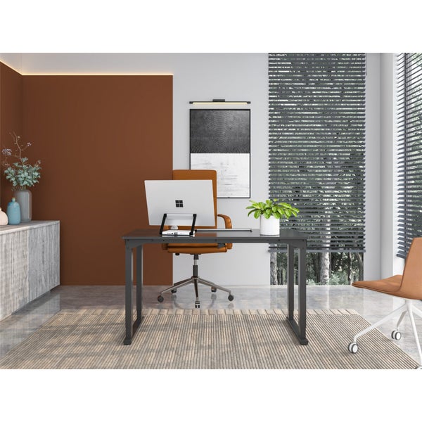 FlexiSpot E1Q 4 Leg Electric Standing Desk - 1400x700x25mm - Black Desktop + Carousel 2