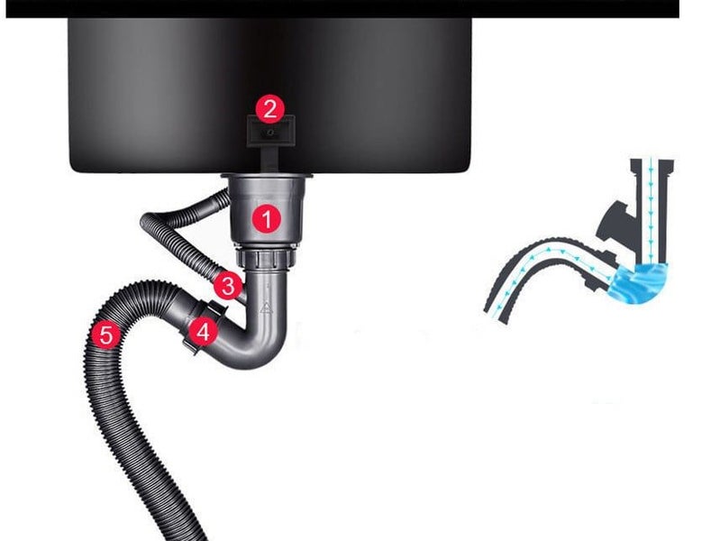 Stainless Steel Sink Single Bowl Kitchen With Tap Sink Soap Dispenser Drain Rack Carousel 7