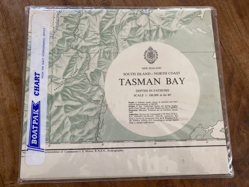 Antique Nautical Map: Tasman Bay Carousel 1