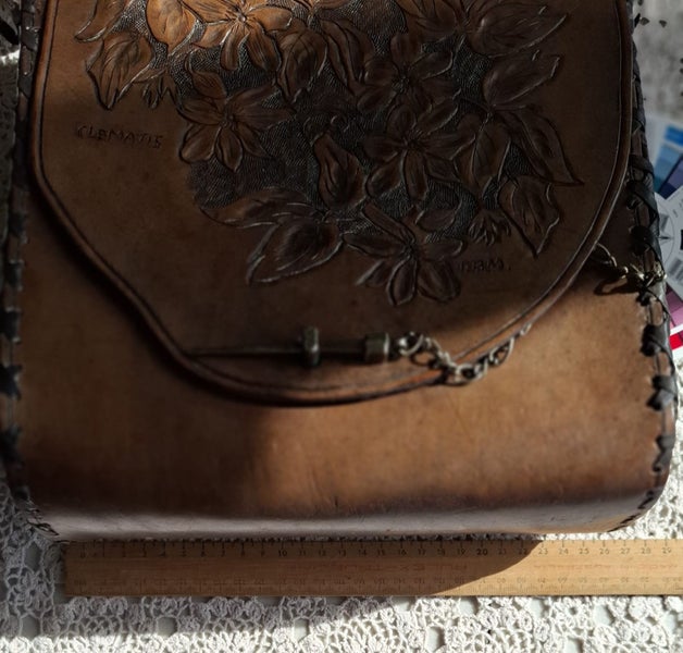 Tooled leather bag - large and bespoke63615577885825114
