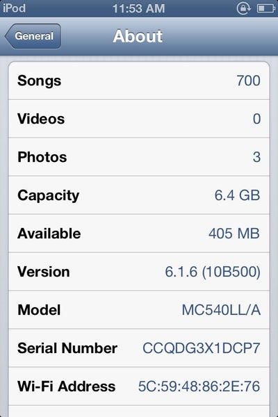 Apple iPod Touch 4th Generation 8GB mp3 Player (Good Battery) Carousel 5