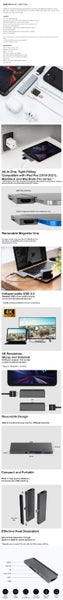 SwitchEasy SwitchDrive 6-in-1 USB-C Hub - Black Carousel 6