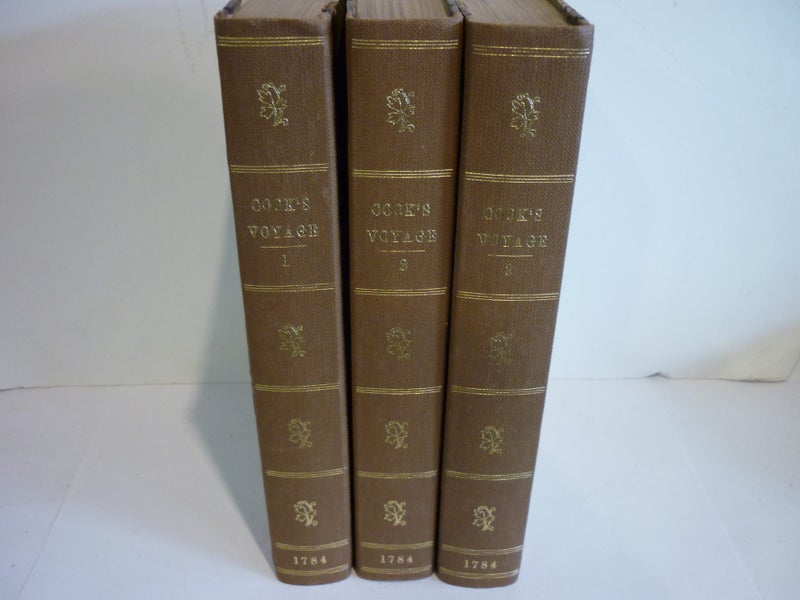 1784 CAPTAIN COOK 3 VOLUMES. 1ST DUBLIN EDITION. Carousel 2