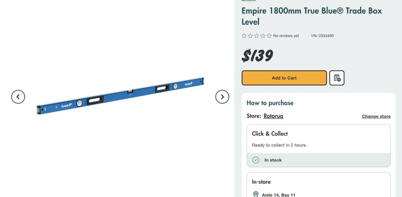 Empire 1800mm True Blue® Trade Box Level Carousel 2