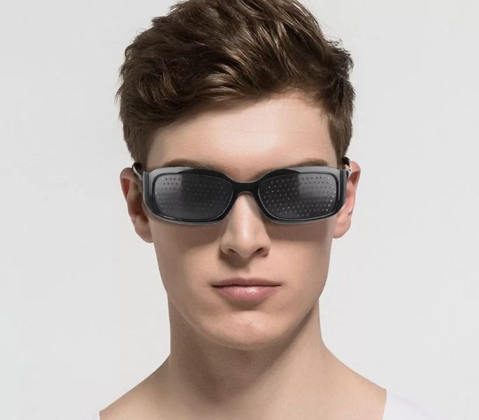 Pinhole Glasses Eyes Exercise Vision Correction Glasses for Eyesight Protection Carousel 1