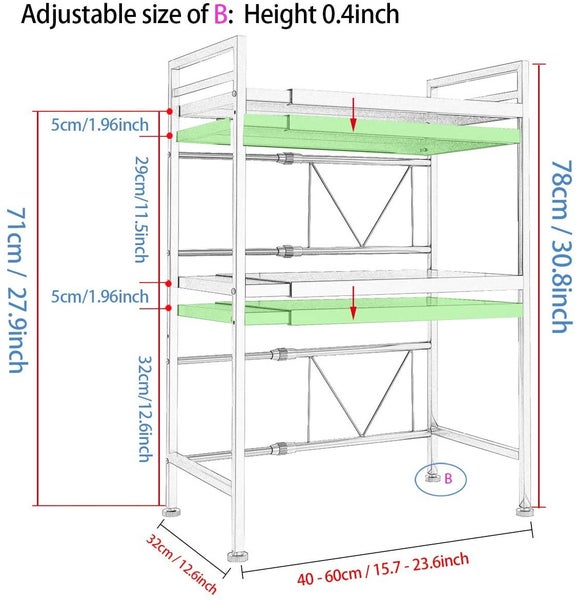 MICROWAVE SHELF RACK STAND Carousel 8